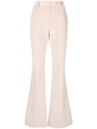 Erika Cavallini Corduroy Flared Trousers - Pink & Purple