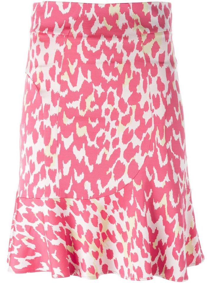 Issa Ruffle Hem Skirt - Pink