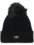 Ugg Australia Cable Knit Pom Beanie - Black
