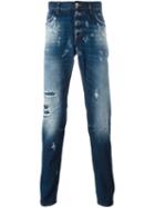 Dolce & Gabbana Distressed Jeans, Men's, Size: 44, Blue, Cotton