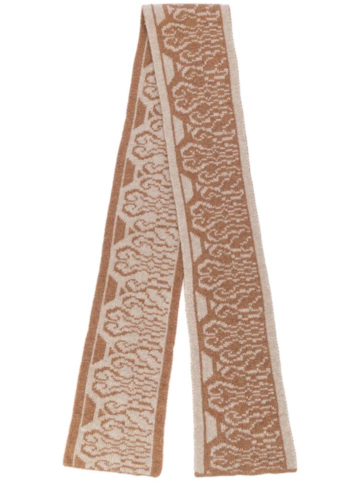 A.p.c. Embroidered Scarf - Brown