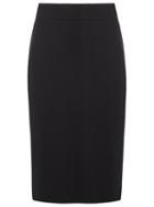 Giuliana Romanno Pencil Midi Skirt, Women's, Size: 40, Black, Polyester/acetate