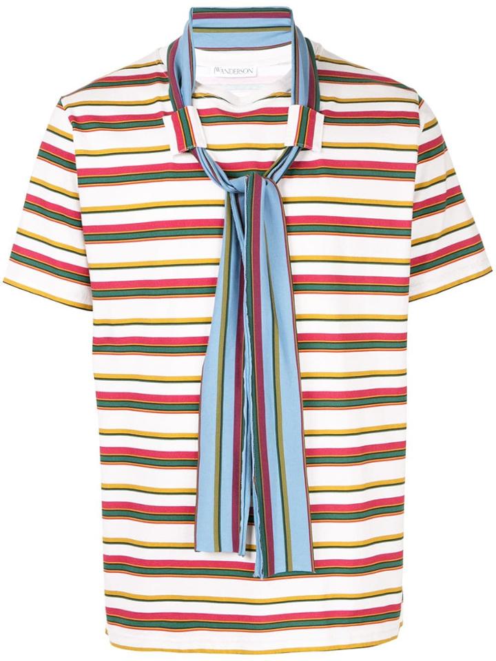 Jw Anderson Scarf Detail T-shirt - Multicolour