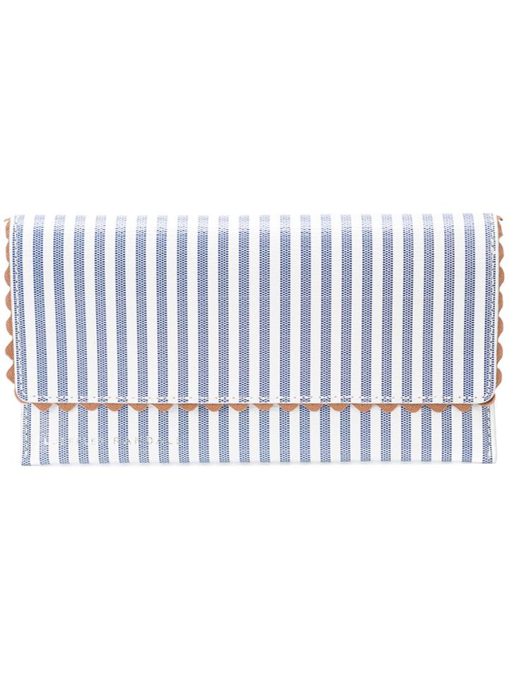 Loeffler Randall Striped Wallet - Blue
