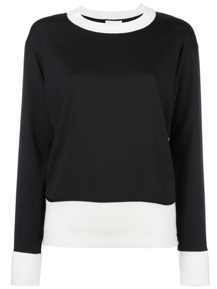 Dkny Monochrome Jumper, Women's, Size: Xs, Black, Spandex/elastane/viscose/wool