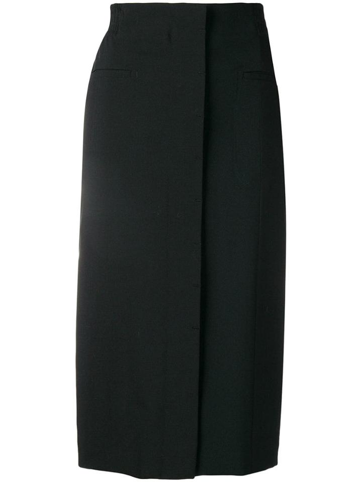 Haider Ackermann Midi Pencil Skirt - Black