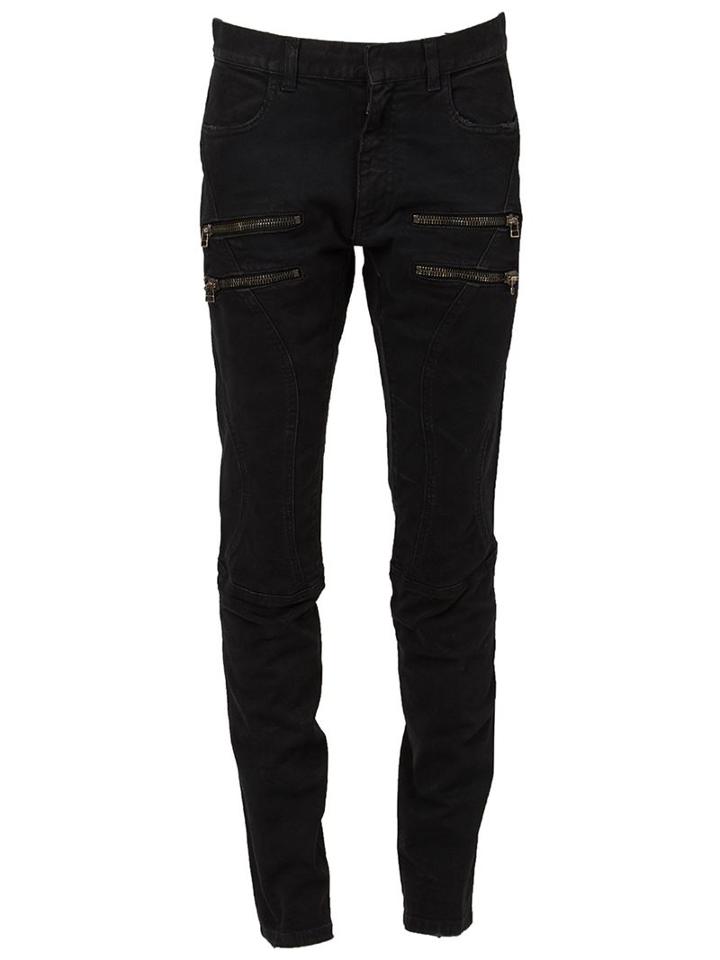 Faith Connexion Slim-fit Panel Jeans, Men's, Size: 33, Black, Cotton/spandex/elastane