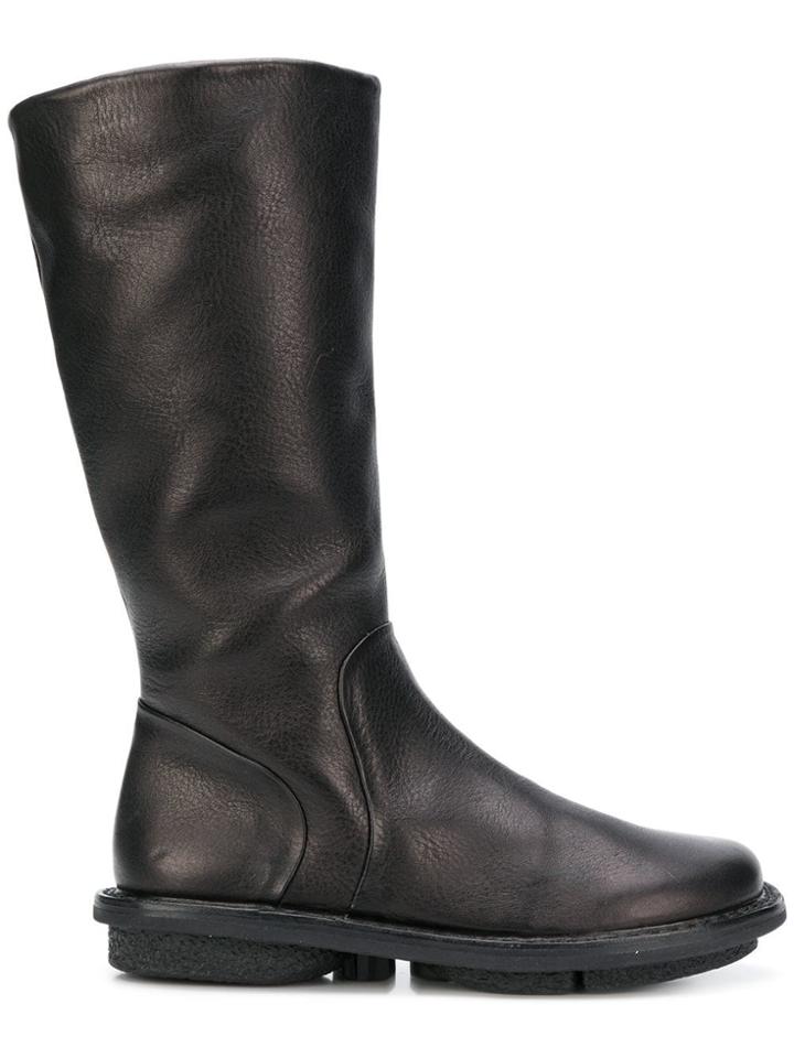 Trippen Mid Calf Length Boots - Black