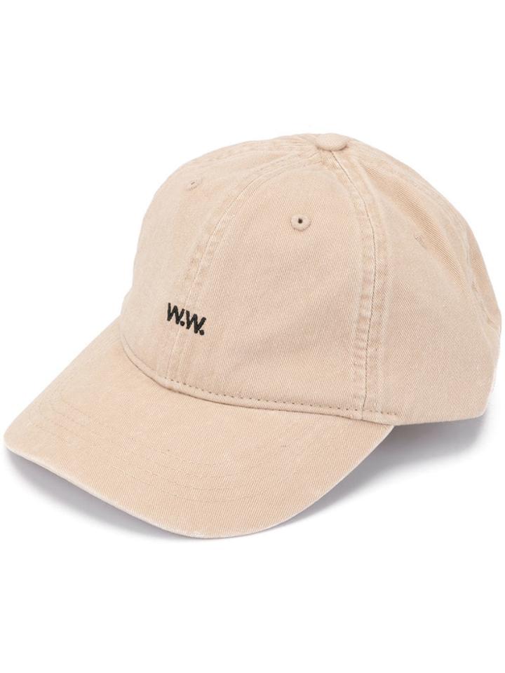 Wood Wood Embroidered Logo Cap - Brown