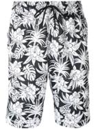 Nike - Floral Print Shorts - Men - Polyester - L, Black, Polyester