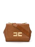 Elisabetta Franchi Snake Print Medium Tote - Brown