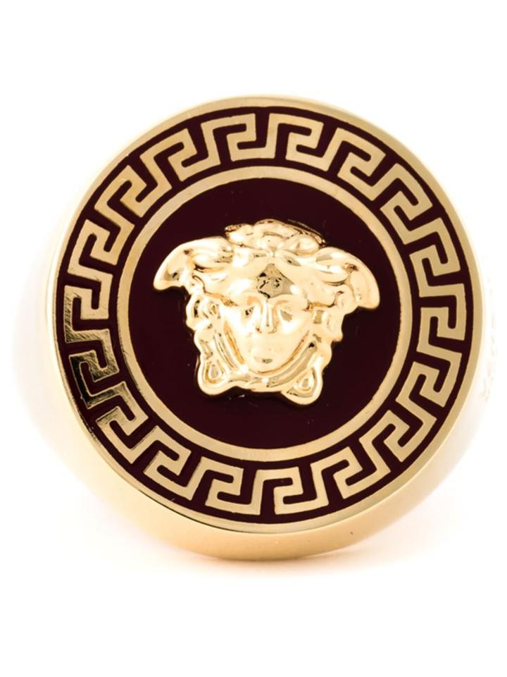 Versace Medusa Ring, Men's, Red