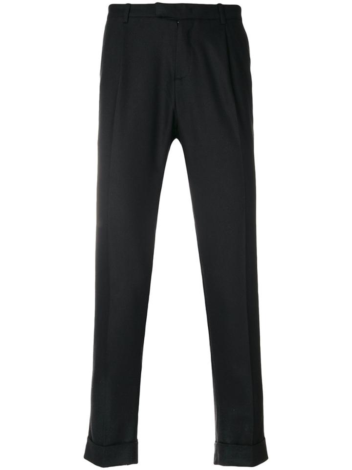 Paolo Pecora Tailored Trousers - Black