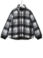 Stella Mccartney Kids Checked Bomber Jacket - Grey