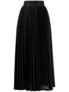 Amuse Mid-length Pleated Skirt - Black