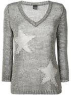 Lorena Antoniazzi Stars Jumper, Women's, Size: 44, Black, Linen/flax/polyester/viscose
