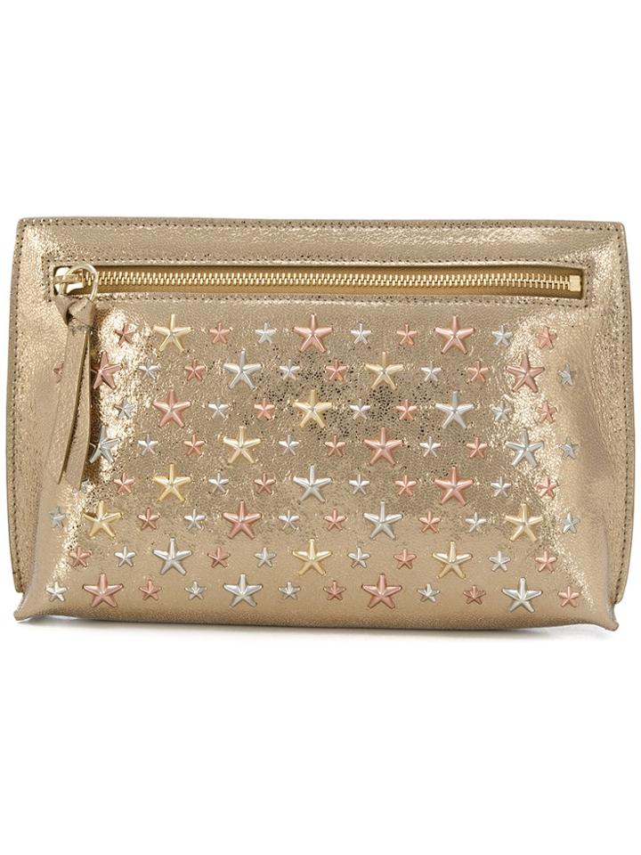 Jimmy Choo Star Stud Clutch Bag - Metallic