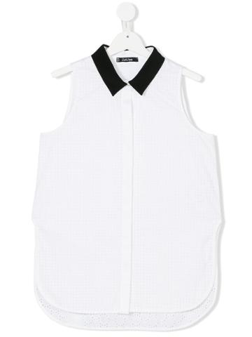Monnalisa Jakioo Laser Cut Shirt - White