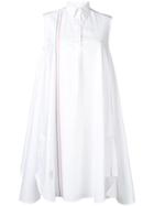 Thom Browne Oxford Oversized Circle Shirtdress - White