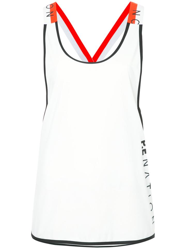 P.e Nation Cross Fire Tank Top - White