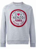 Kenzo 'i Love You' Sweatshirt, Men's, Size: Medium, Grey, Cotton