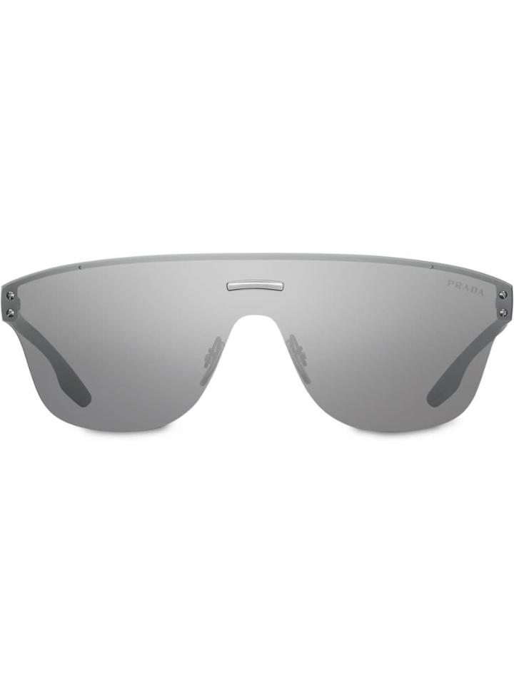 Prada Linea Rossa Stubb Sunglasses - Metallic