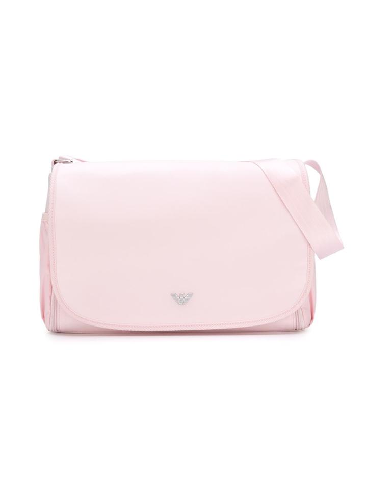 Armani Junior Flap Changing Bag - Pink & Purple