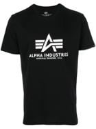 Alpha Industries Logo Print T-shirt - Black