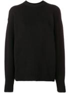 Ottolinger Ribbed Knit Printed Jumper - Black