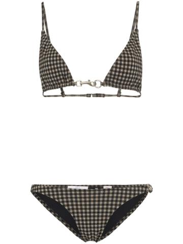 Rudi Gernreich Check Buckle Bikini - Black