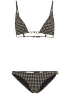 Rudi Gernreich Check Buckle Bikini - Black