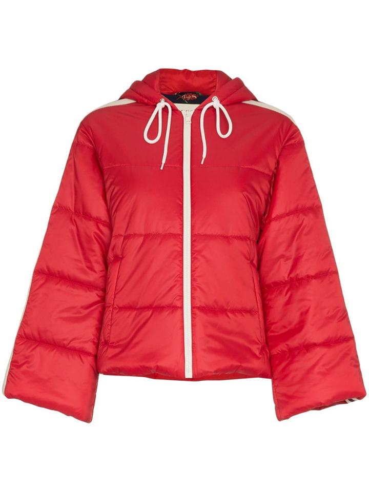Gucci Gcci Coat Puff Ls W Hd And Strp - Red