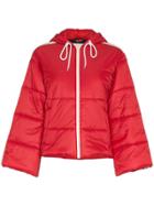 Gucci Gcci Coat Puff Ls W Hd And Strp - Red