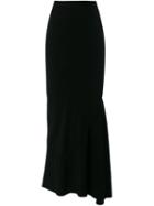 Rick Owens - Asymmetric Skirt - Women - Cotton/polyamide/acetate/viscose - 40, Black, Cotton/polyamide/acetate/viscose