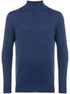 Dell'oglio Roll Neck Sweater - Blue
