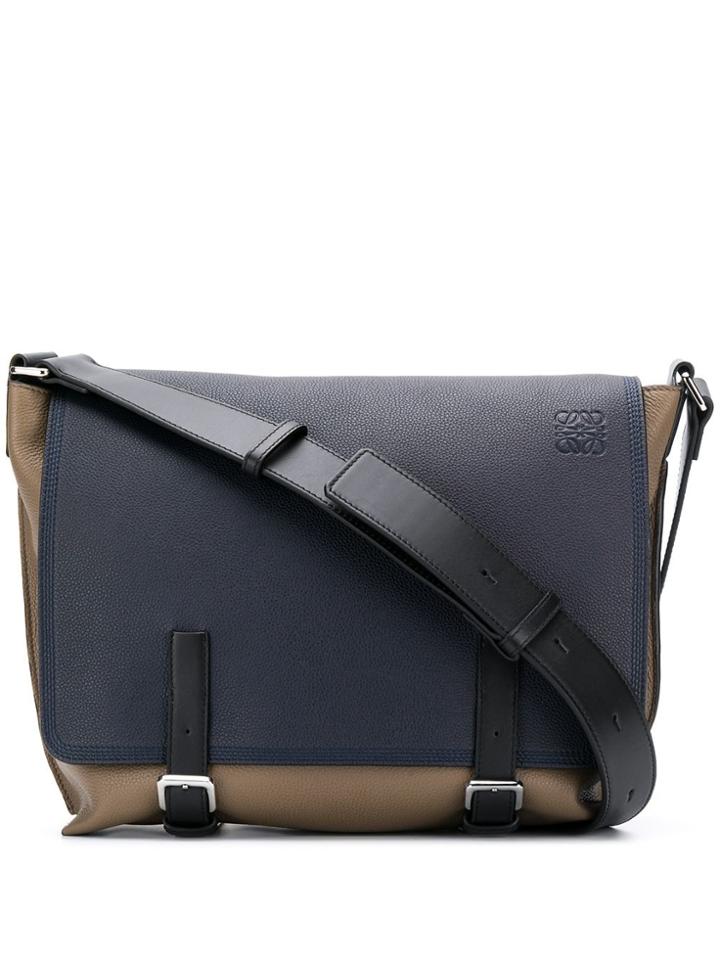 Loewe Loewe 31612an64 Black Furs & Skins->leather - Blue