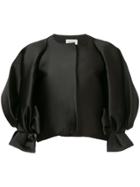 Isabel Sanchis Jacket With Dramatic Puffsleeves With Bow - Black