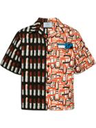 Prada Short-sleeved Cotton Shirt - Yellow & Orange