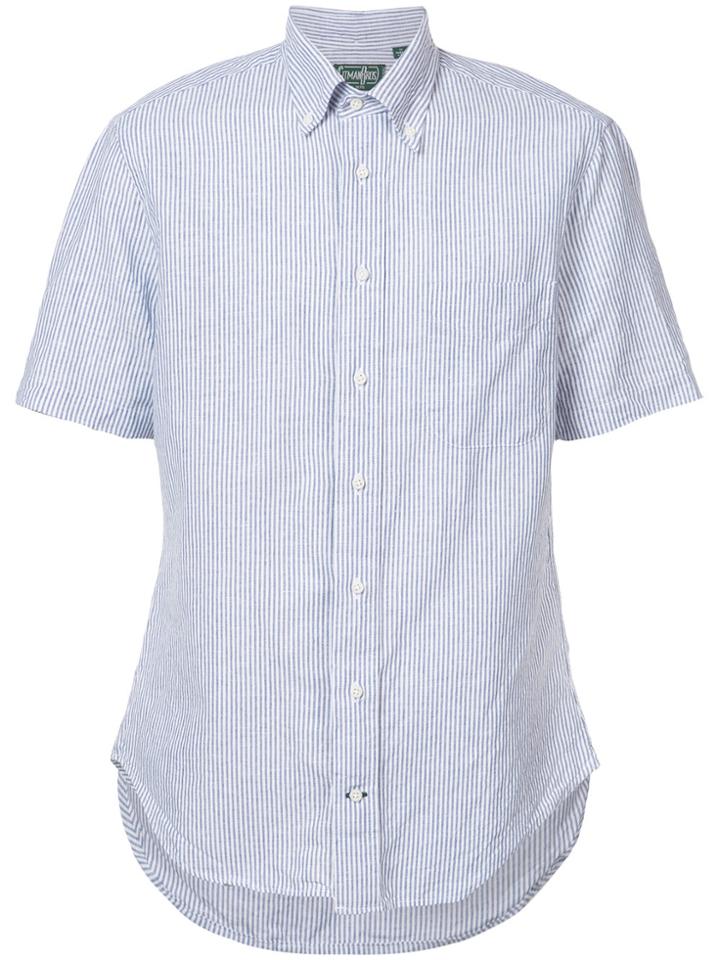 Gitman Vintage Striped Button Down Shirt - Blue