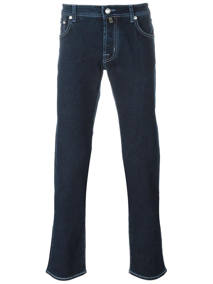 Jacob Cohen Slim Fit Jeans, Men's, Size: 33, Blue, Cotton/polyester/spandex/elastane