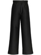 Toteme High Rise Wide Leg Trousers - Black