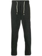 The Silted Company Striped Trousers - Black