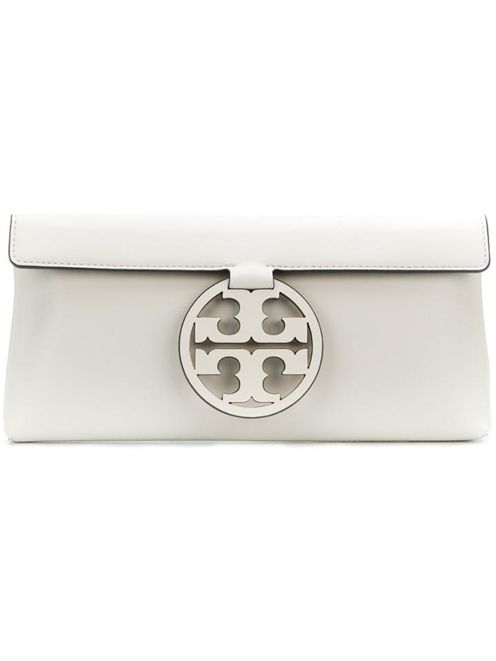 Tory Burch Miller Clutch Bag - White