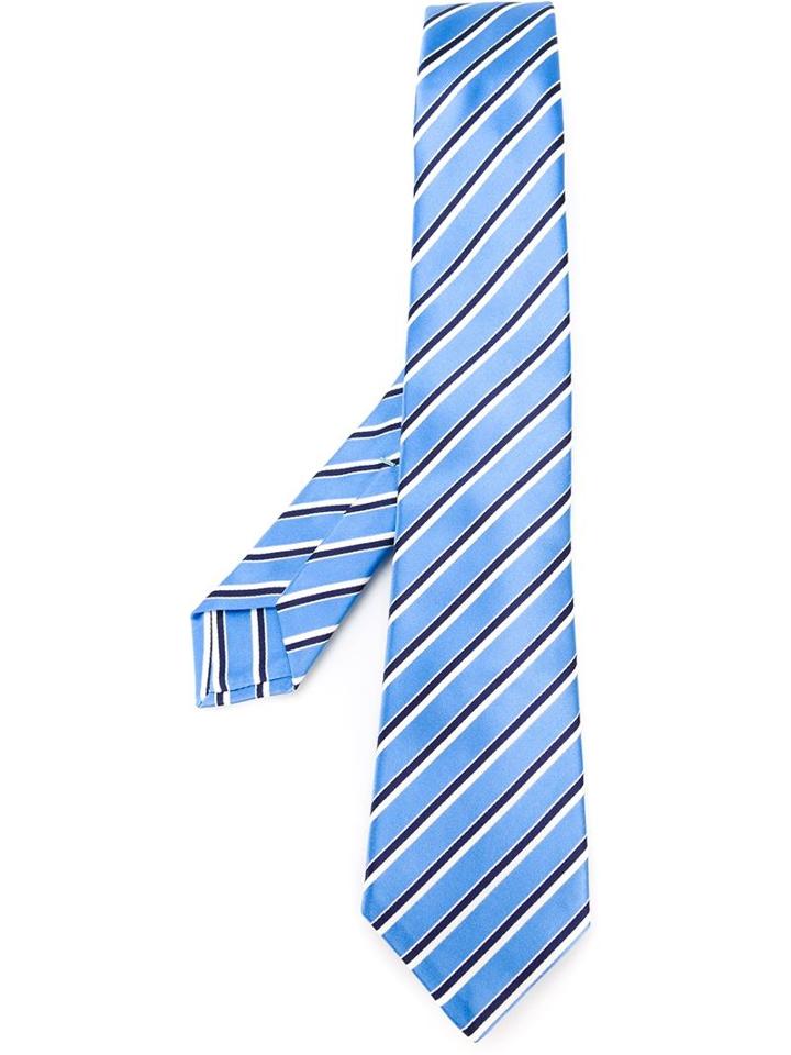 Kiton Diagonal Stripe Tie