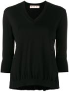 Marni Back Plissé Jumper - Black