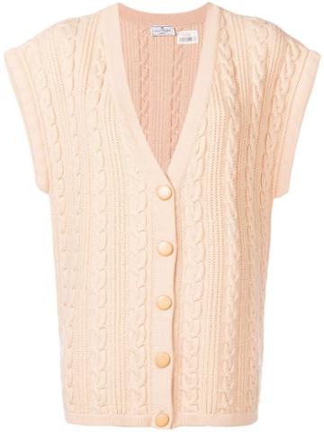 Courrèges Pre-owned 1980's Buttoned Loose Vest - Neutrals