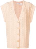 Courrèges Pre-owned 1980's Buttoned Loose Vest - Neutrals