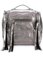 Mcq Alexander Mcqueen Loveless Convertible Backpack - Metallic