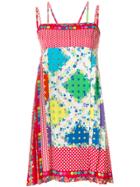 Versace Vintage Floral Dots Babydoll Dress - Multicolour