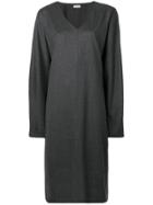 Toteme V-neck Jumper Dress - Grey